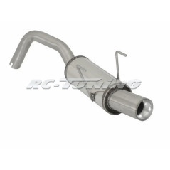 Silencer group N 1 round outlet 80 mm for Fiat 500 312 2 X 76 mm