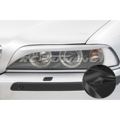 Carbon Look Headlight Eyelids for BMW 5 Series E39 1995-2004