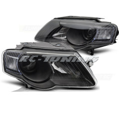 Black front headlights for VW Passat B6 05-10