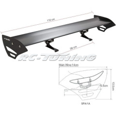 Aluminiumspoiler S-RACING SPA/1A MISTRAL