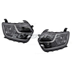 Black front headlights for Dacia Duster II 17-21