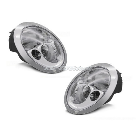 Chrome Front Headlights for Mini Cooper R50/R53 01-04