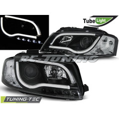 Front Headlights Tube Light Audi A3 8P 05.03-03.08 Black