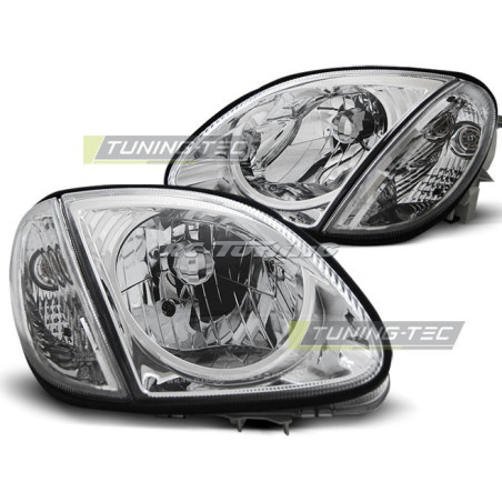 Chrome Front Headlights for Mercedes R170 SLK 96-04