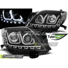 Front Headlights Tube Light Toyota Land Cruiser 150 09- Black