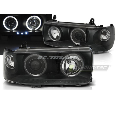 Angel Eyes Headlights for Toyota Land Cruiser FJ 80 90-97