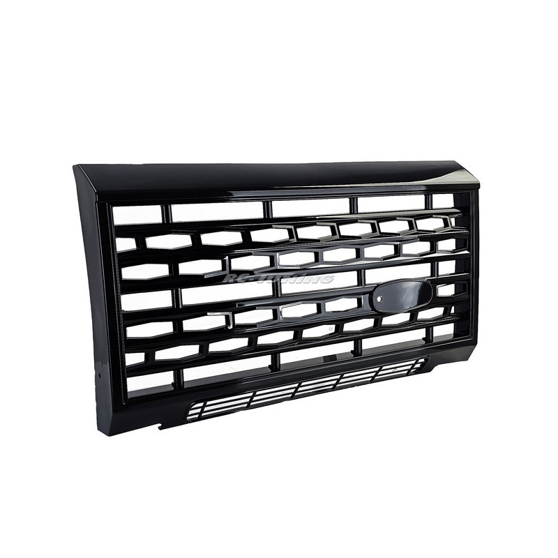 Kühlergrill Schwarz Glanz passt für Land Rover Defender LD 90 110 2007-2015 CP42142