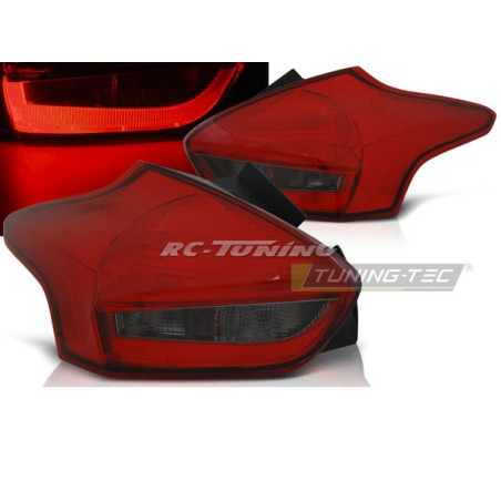 Red/smoked LED rear lights for Ford Focus 3