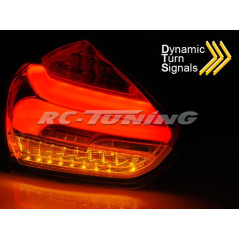 SEQ LED Rear Lights Black Background for Ford Focus 3 15-18