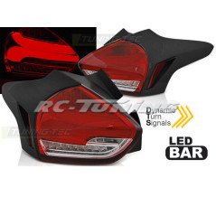 SEQ Red/White LED Tail Lights for Ford Focus 3 15-18 LDFO64 LDFO64 369,90 €