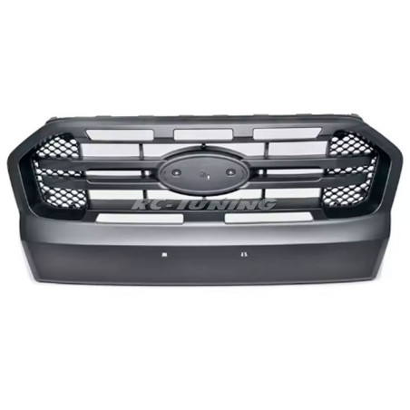 Black Grille with Double Bar for Ford Ranger T7 16-19 2.2 3.2