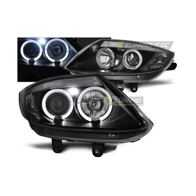 Angel Eyes Frontscheinwerfer Z4 E85 E86 02-08 Schwarz LPBM78