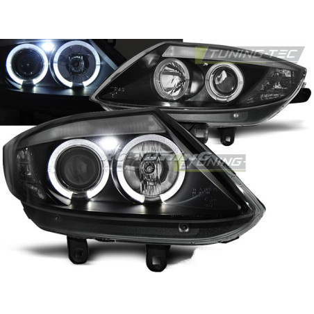 Angel Eyes Front Headlights Z4 E85 E86 02-08 Black