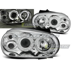 Angel Eyes Frontscheinwerfer Volkswagen Golf 4 09.97-09.03 Chrom LPVW06