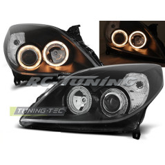 Angel Eyes Front Headlights Opel Vectra C 09.05-08 Black