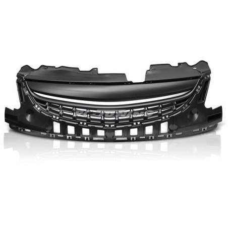 Matt Black Grille For Opel Corsa D 11-14