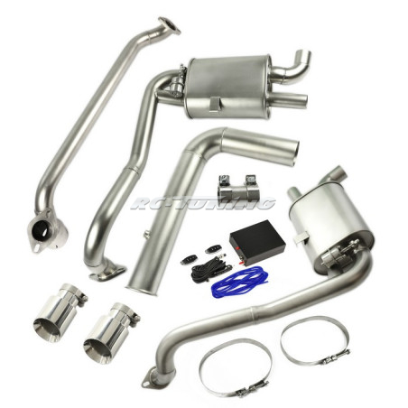 Stainless steel flap exhaust kit for Porsche 718 Cayman + Boxster 982 2.0 2.5 2017 -