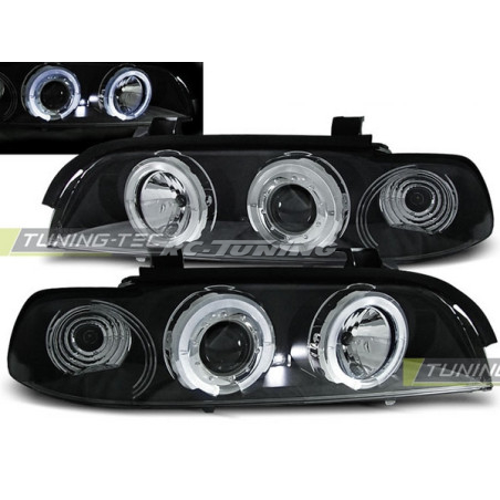 Angel Eyes Front Headlights BMW E39 09.95-05.03 Black