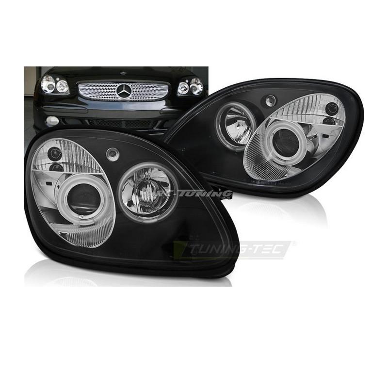 Angel Eyes Frontscheinwerfer für Mercedes R170 SLK 04.96-04 LPME15