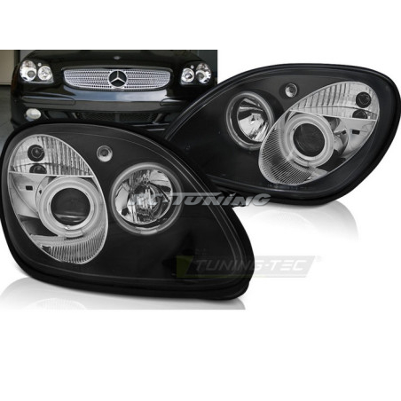 Angel Eyes Frontscheinwerfer für Mercedes R170 SLK 04.96-04 LPME15