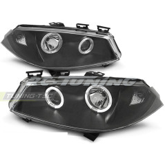 Schwarze Angel Eyes Frontscheinwerfer für Renault Megane 2 11.02-12.05 LPRE12