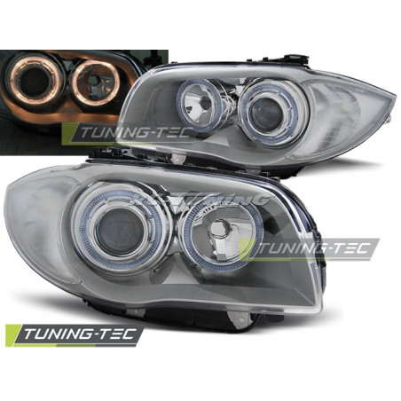 Angel Eyes Frontscheinwerfer für BMW Serie 1 E87/E81 04-07 LPBMA3