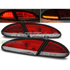 Rot/klare LED-Rückleuchten für Seat Leon 06.05-09