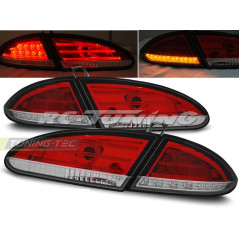 Red/Clear LED Rear Lights for Seat Leon 06.05-09