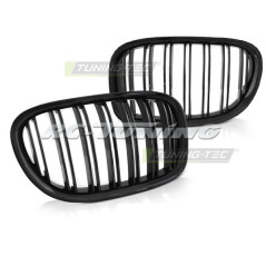 Glänzend schwarzer Doppelsteg-Kühlergrill für BMW F01 09-15