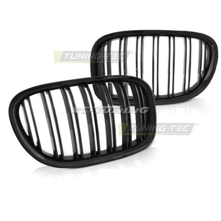 Gloss Black Double Bar Grille for BMW F01 09-15