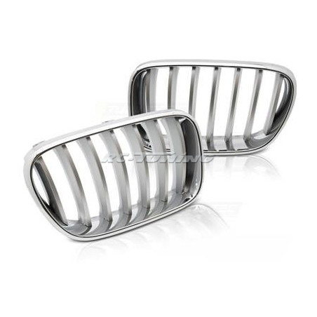 Chrome/Titanium Grille for BMW X3 F25 10-07.14