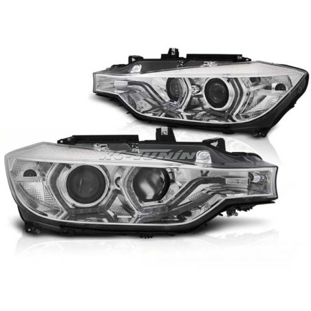 Angel Eyes LED DRL Front Headlights for BMW F30/F31 11-15