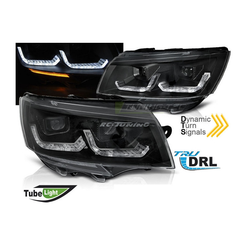 Phares avant Tube Light Noir DRL SEQ pour VW T6.1 20- LPVWU9 669,90 €