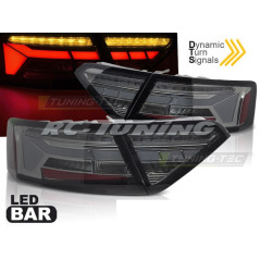 LED BAR SEQ Smoked Tail Lights for Audi A5 11-16