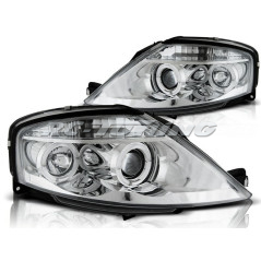 Angel Eyes Front Headlights Citroën C3 03.02-09 Chrome