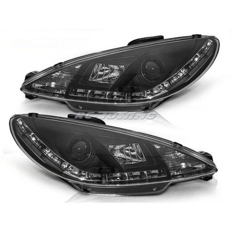 Peugeot 206 10.98-02 Daylight Front Headlights Black LPPE19 LPPE19 299,90 €