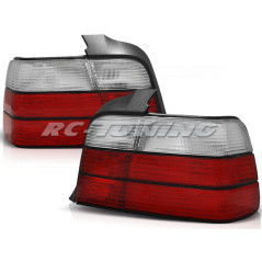 Red/White Tail Lights for BMW E36 Saloon 12.90-08.99 Red/White