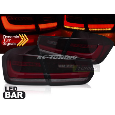 LED BAR SEQ Smoked Tail Lights for BMW F30 11-18