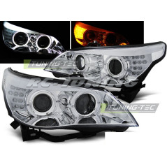 Headlights BMW 5 Series E60/E61 03-07 Chrome H7/H7