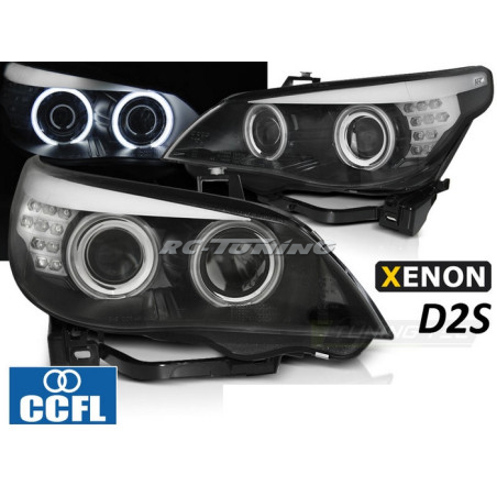 CCFL Xenon D2S Front Headlights for BMW 5 Series E60/E61 03-04