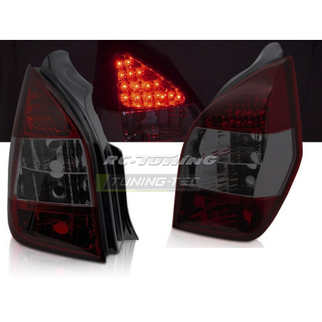 Red/smoked LED rear lights for Citroën C2 11.03-10