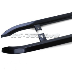 Glossy black stainless steel running boards for VW T5 T6 T6.1 short