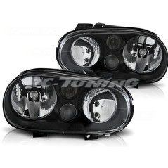 Black front headlights for Volkswagen Golf 4 09.97-09.03
