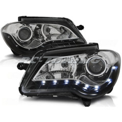 Volkswagen Touran 06-10 Daylight Headlights Black