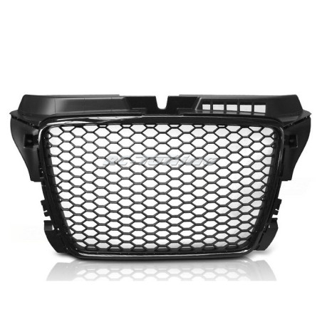 Gloss black sports grille for Audi A3 08-12