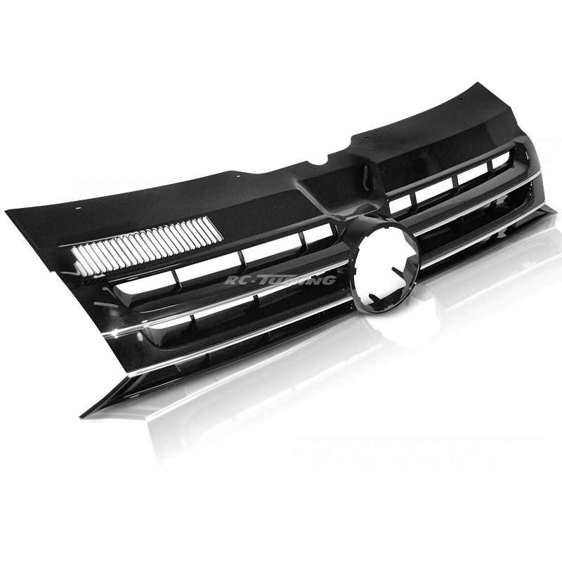 Chrom/schwarzer Kühlergrill für VW T5 10–15 Caravelle Multivan GRVW26