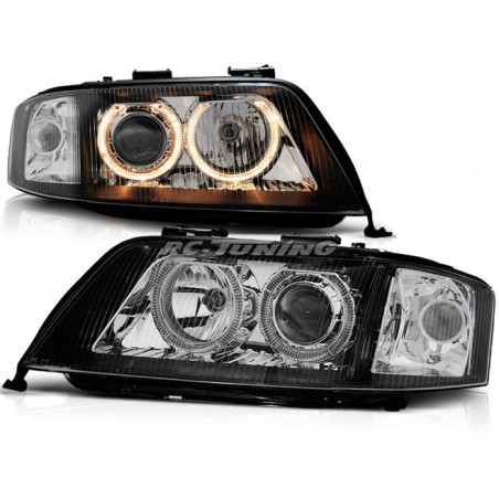 Front Headlights Angel Eyes/Xenon Audi A6 C5 06.01-05.04 Black LPAU84 LPAU84 229,90 €