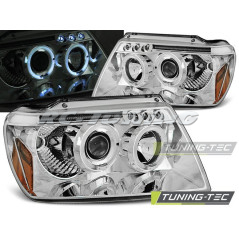 Angel Eyes Frontscheinwerfer Chrysler Jeep Grand Cherokee WJ 99-05.05 Chrom LPCH03