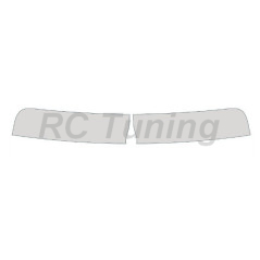 Pre-cut sun visor strip for Audi A1 3-door windshield