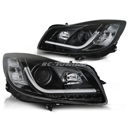 Front Headlights Tube Light Opel Insigna 08-12 Black